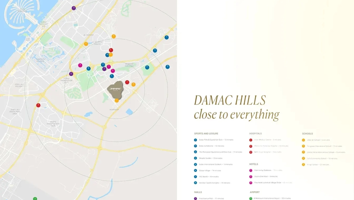 DAMAC Autograph Collection Connectivity Image