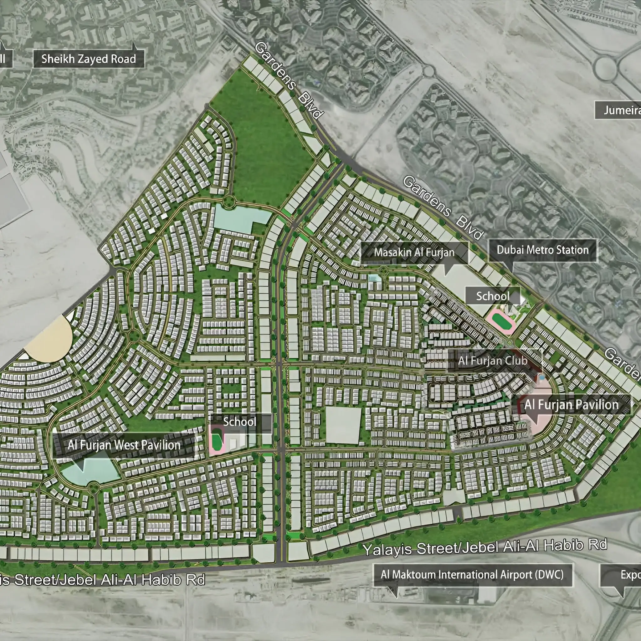 Nakheel Murooj Al Furjan West Connectivity Image
