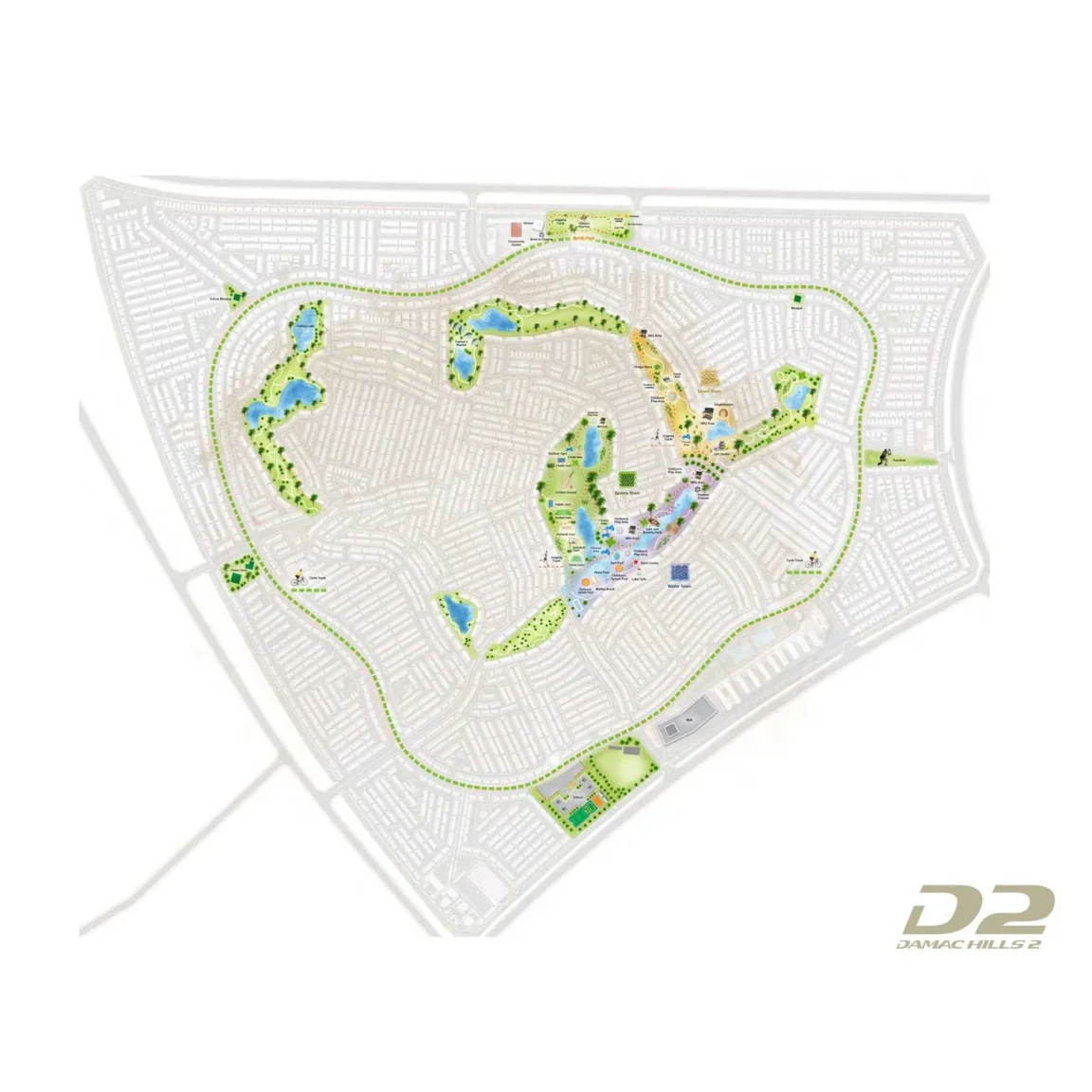 DAMAC The Farmhouses Location Image