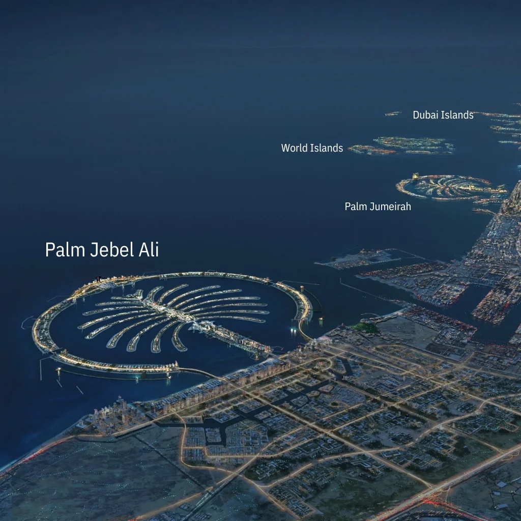 Palm Jebel Ali Villas Location Image
